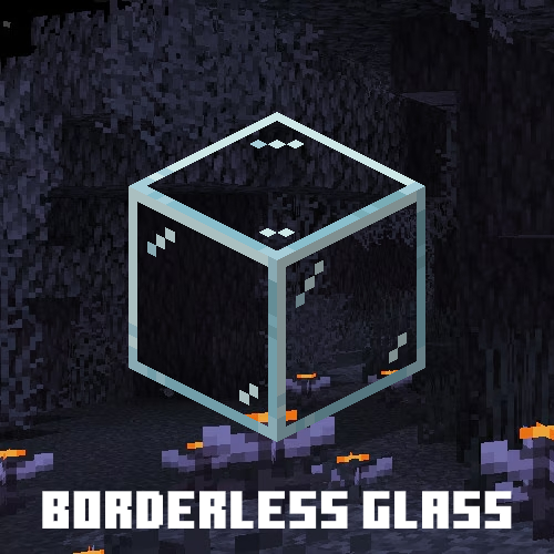 Borderless Glass (No OptiFine Needed) Bedrock Support!
